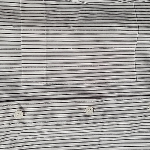 Lafayette 148 pinstripe button down size small - Picture 2 of 4